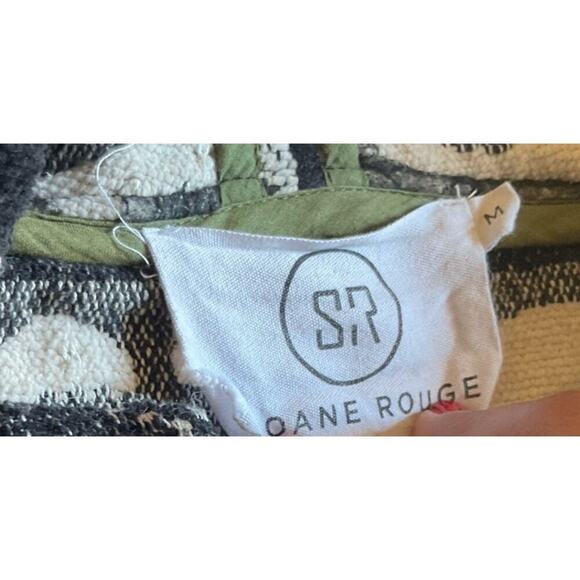 Sloane Rouge Women's Jackets Hooded Aztec Print Geometric Tribal Printed Dino M - Picture 7 of 8